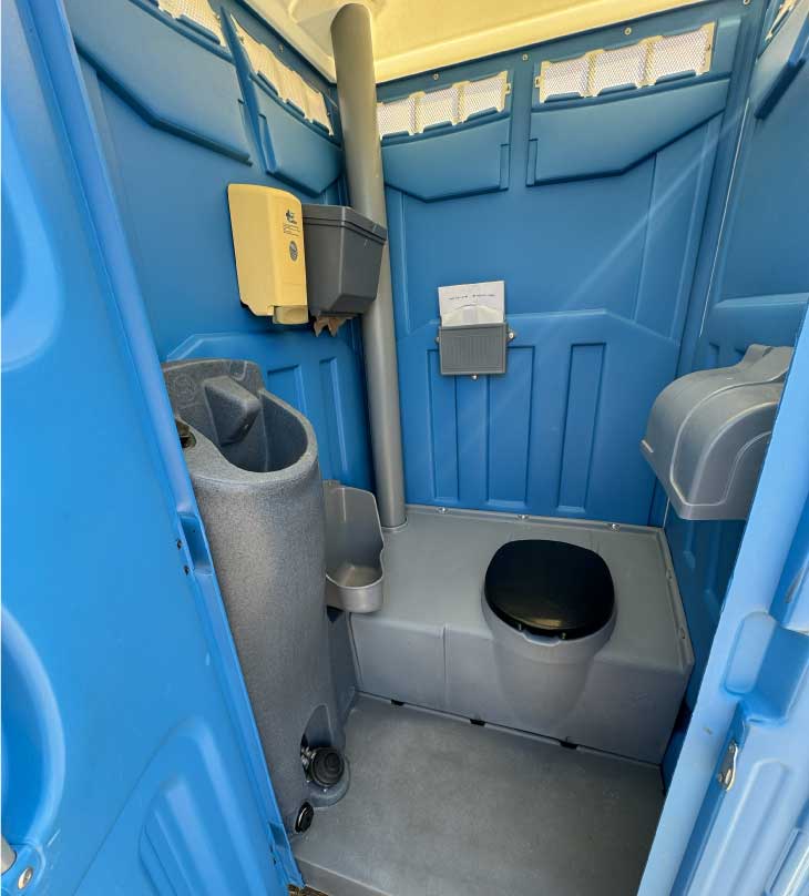 interior or deluxe pota potties in fresno, ca